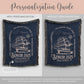 Personalized CC Challenge IV Woven Blanket Gift For Classical Conversations Senior Class Tapestry Year End Gift CC Senior Woven Throw Sail